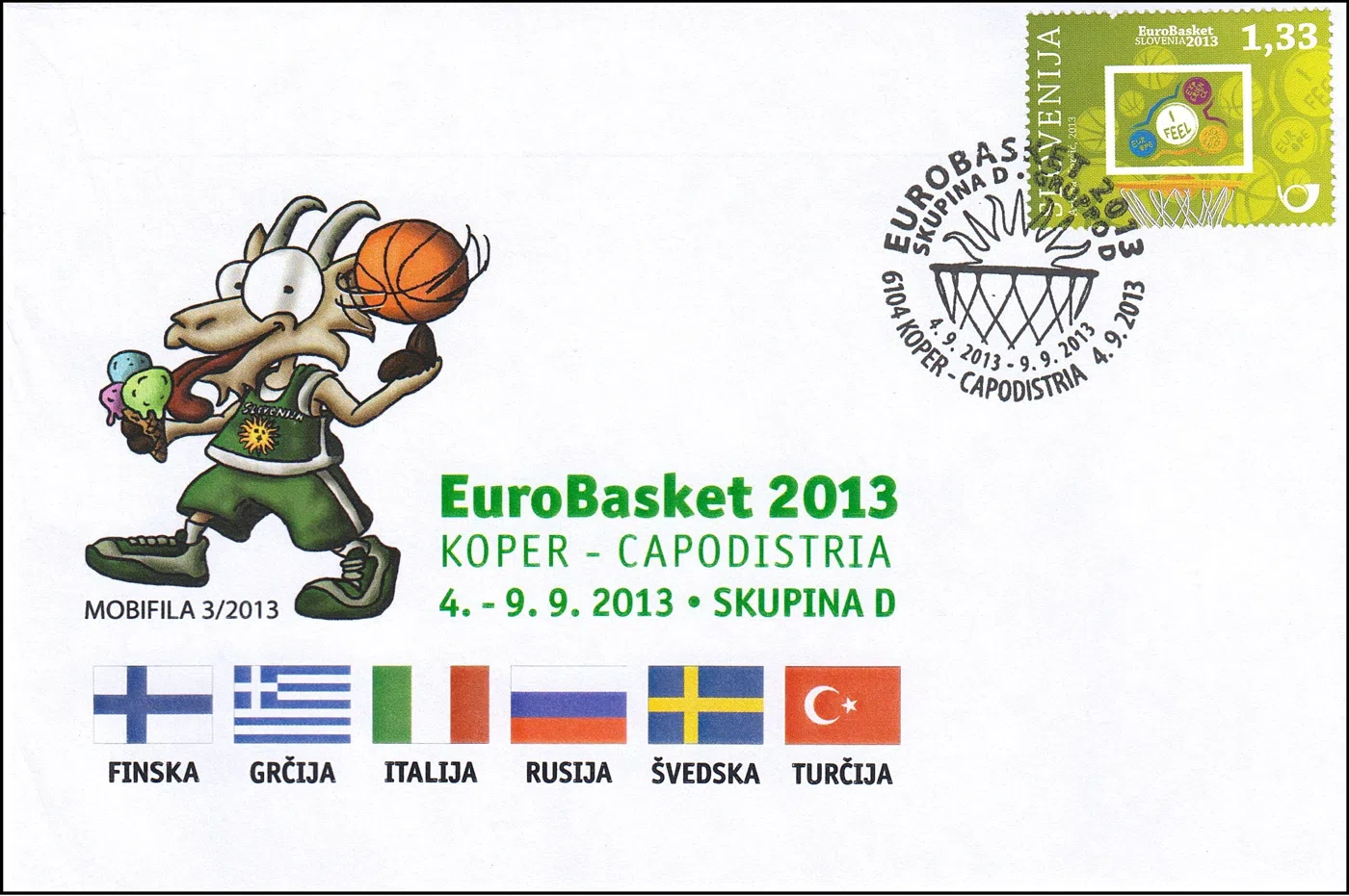 EUROBASKET 2013 SKUPINA D - GRUPPO D
